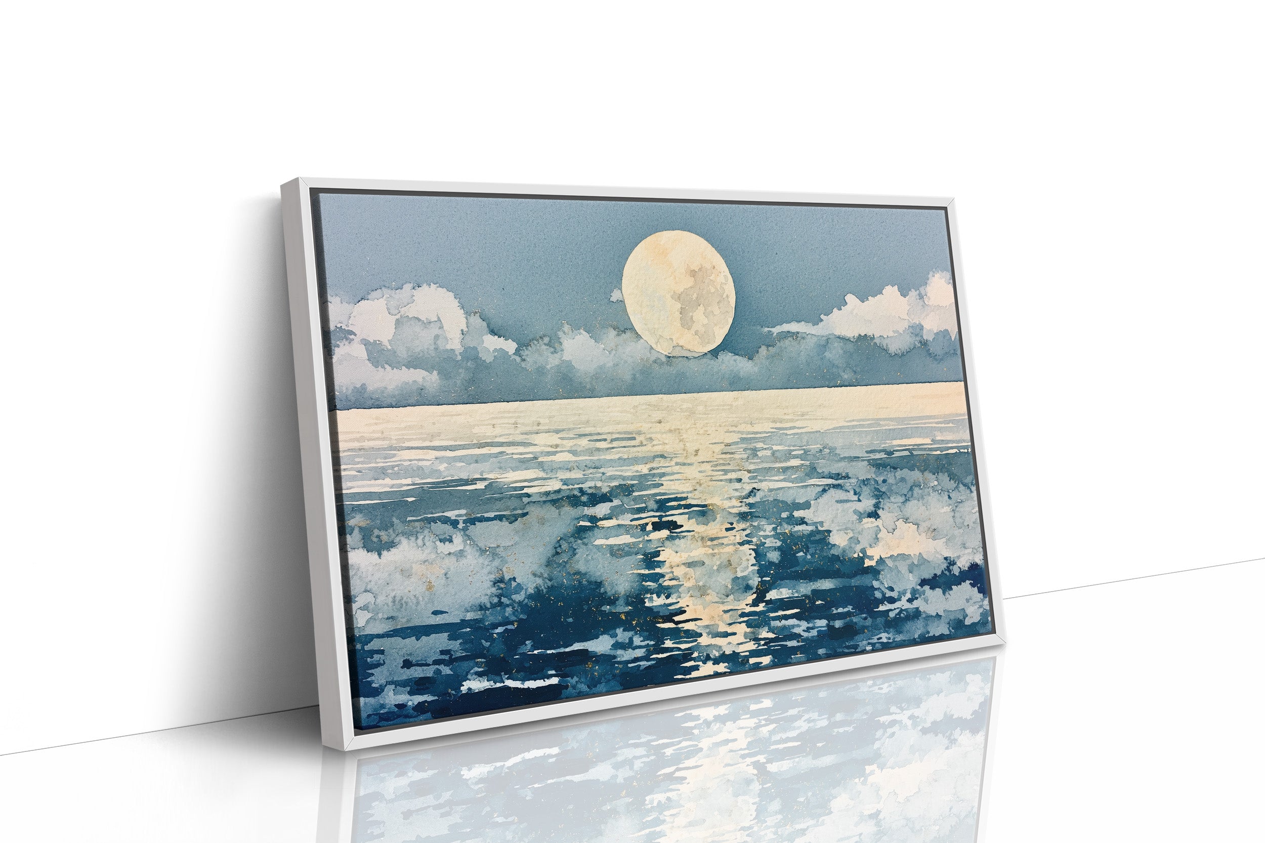 Full Moon in Watercolor