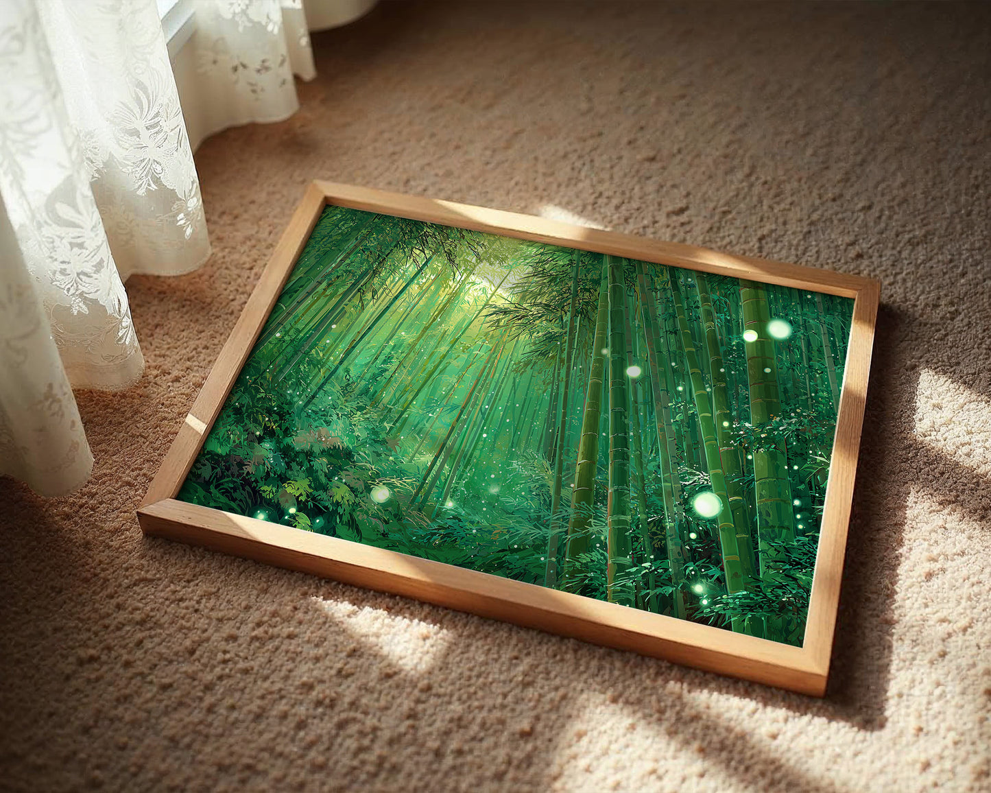 Fireflies Dance Through Bamboo Forest