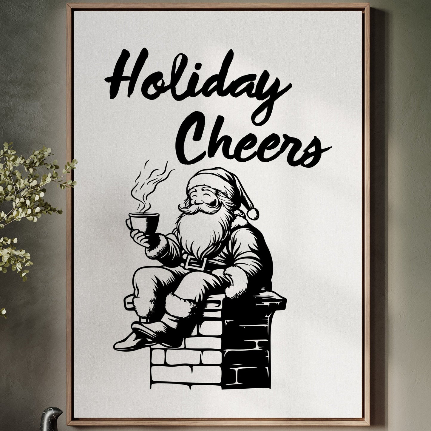 Santa Sips His Midnight Coffee Break