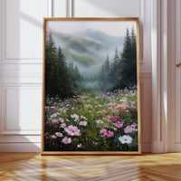 Mountain Meadow Wakes In Pink