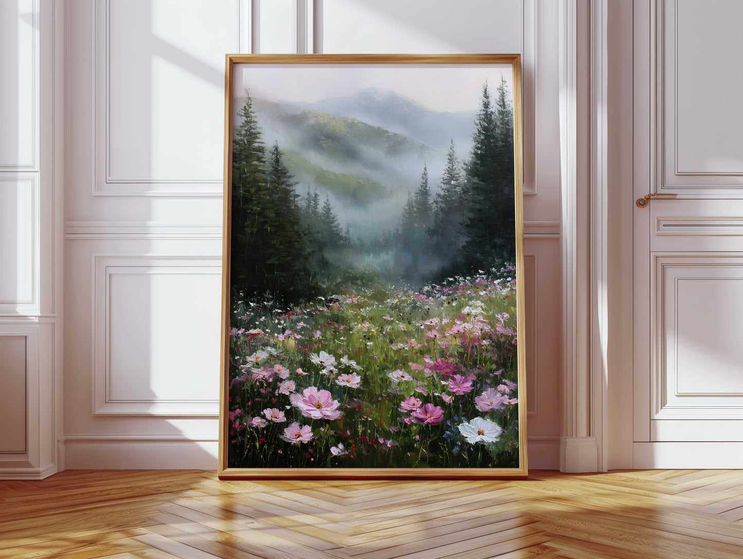 Mountain Meadow Wakes In Pink