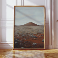 Solitary Peak In Rust And Stone