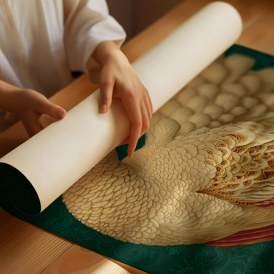 Regal Peacock In Emerald Court