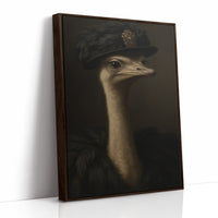 Ostrich in a Feathered Hat