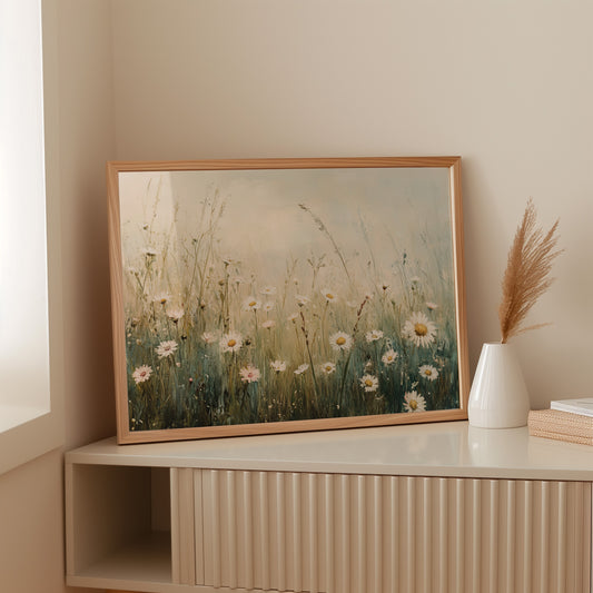 Morning Light Dances Through Daisies