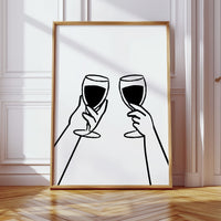 Wine Glasses Toast Silent Promises