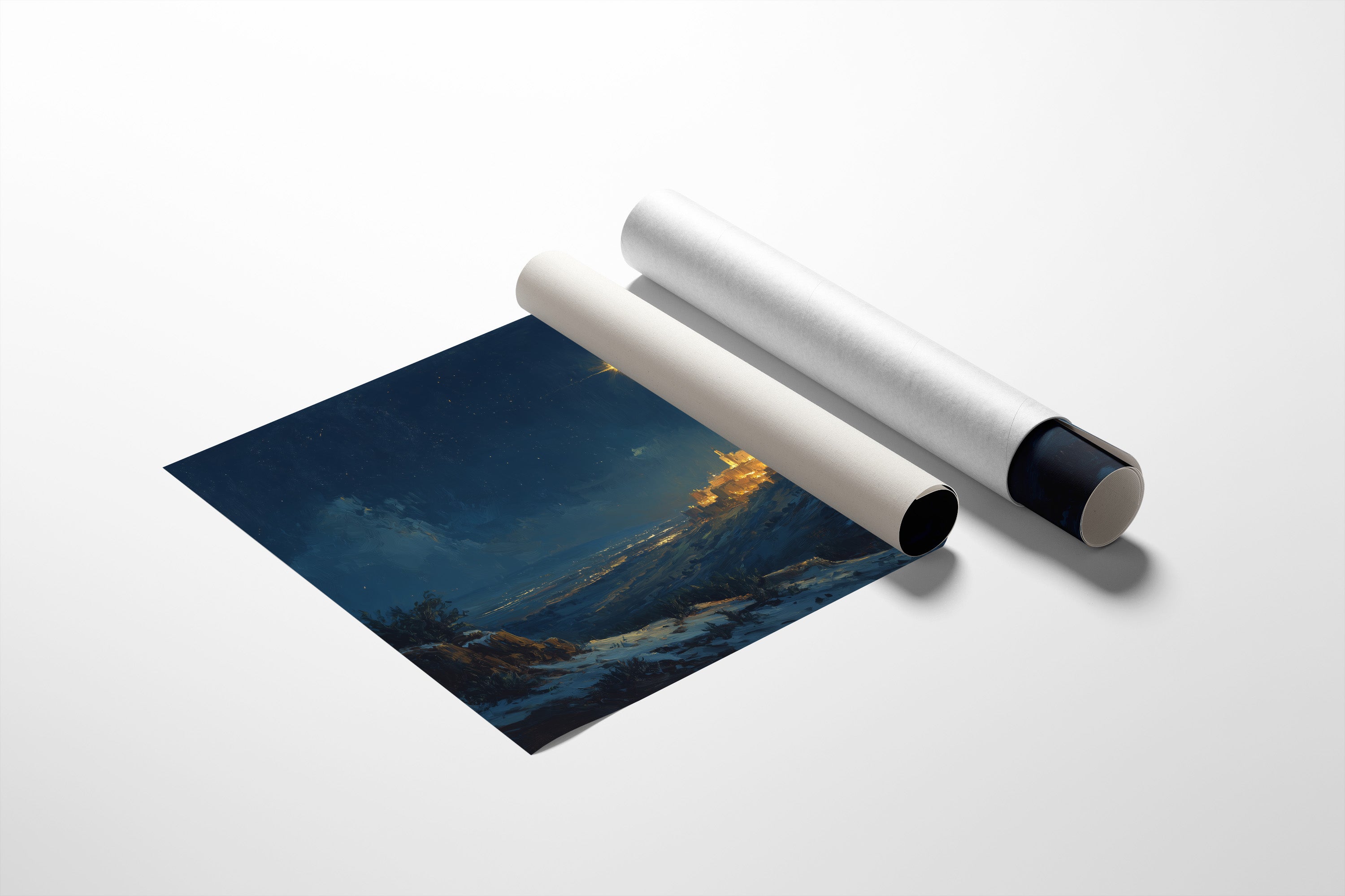 Ancient City Under Celestial Light