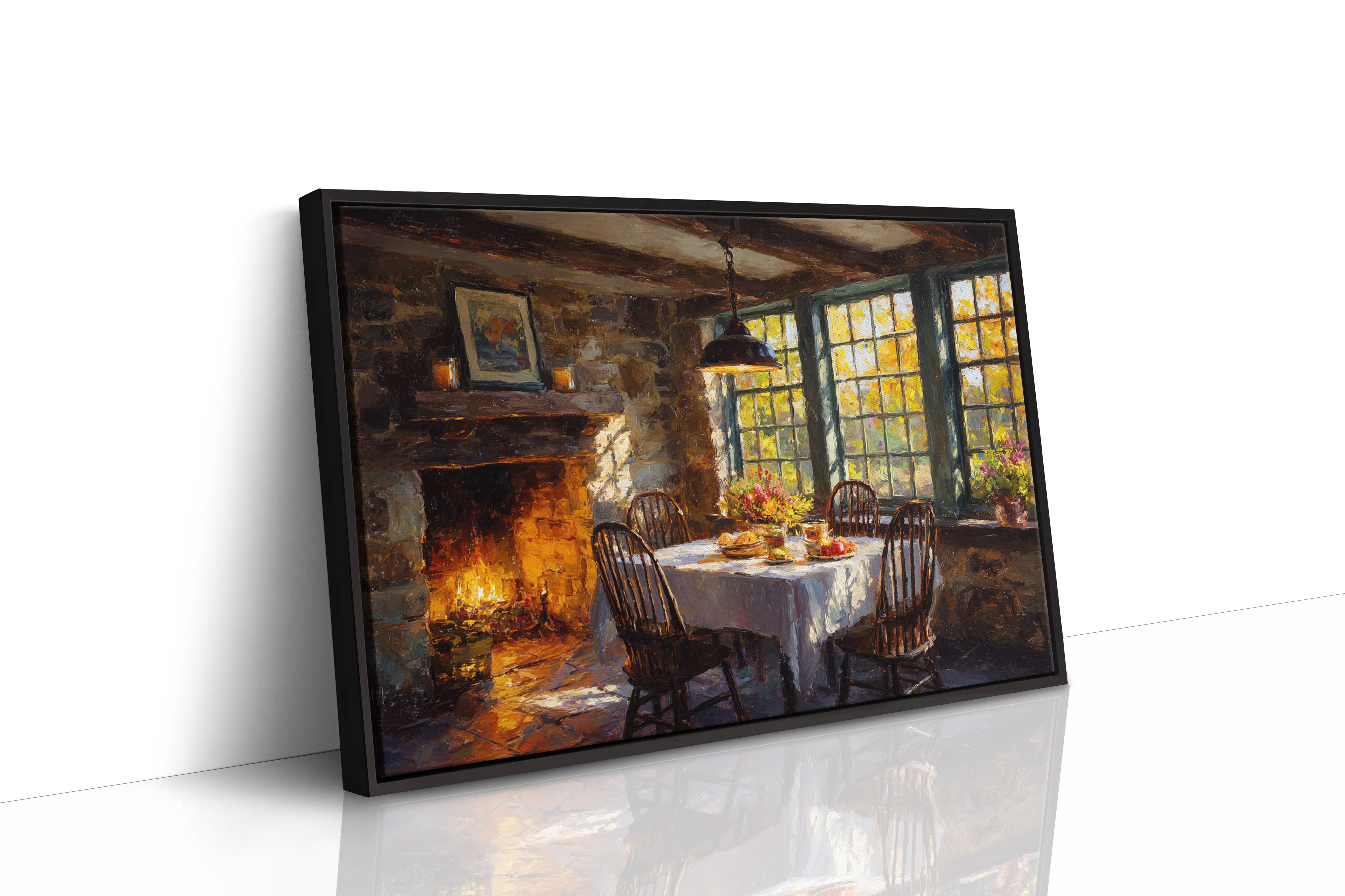 Autumn Feasts By Firelight Glow