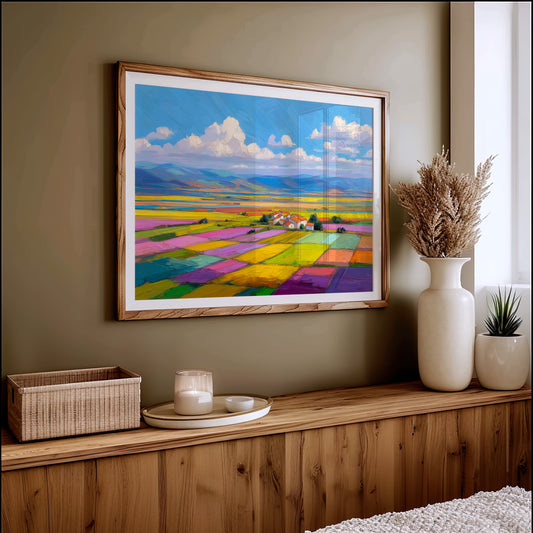 Patchwork Fields Dance In Spring