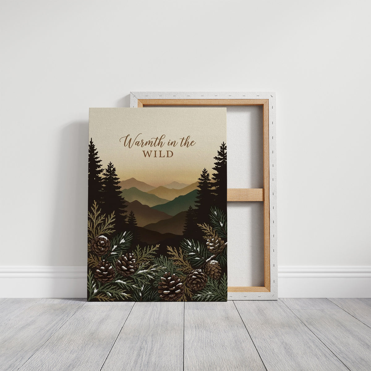 Warmth in the Wild: Pinecones Bundled Up