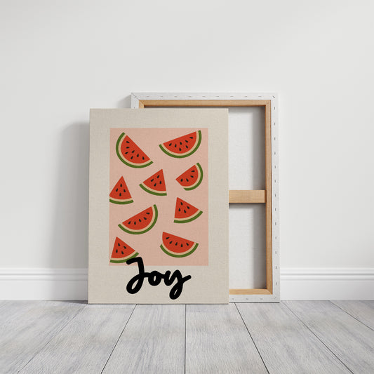 Summer Slices On Coral Canvas