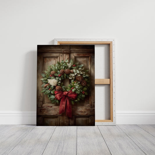 December Stories On Rustic Wood