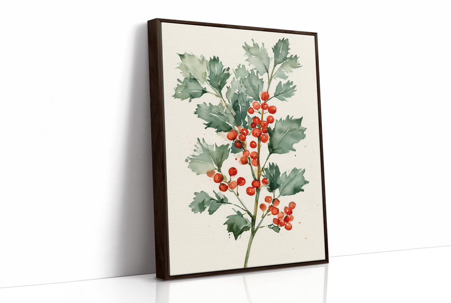 Holly Branch, Loosely Painted