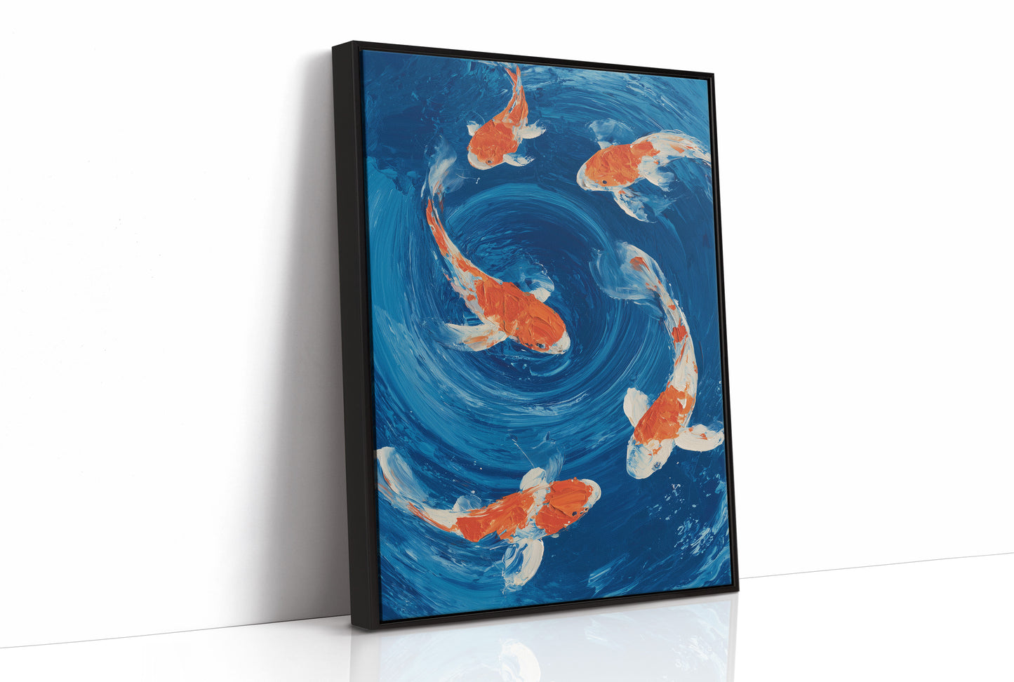 Vermillion Dancers in Azure Whirlpool