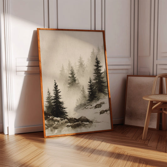 Mist Over Timeless Pines