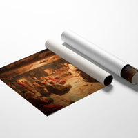 Rustic Wisdom In Golden Lamplight
