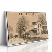 Illinois Homestead Autumn Road