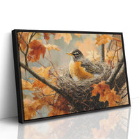 October's Robin Finds Maple Rest