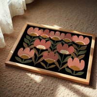 Coral Blooms Dance Against Midnight