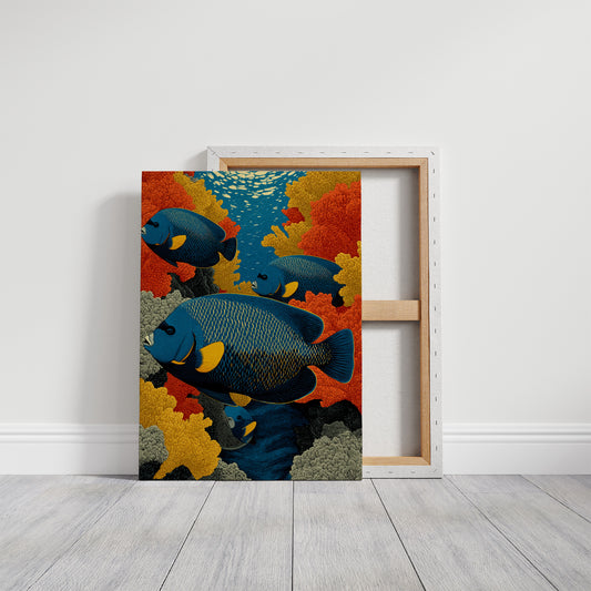 Angelfish Among the Coral