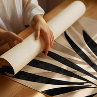 Palm Leaves Draw Modern Lines