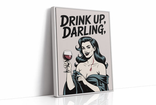 Vintage Vamp Toasts The Night