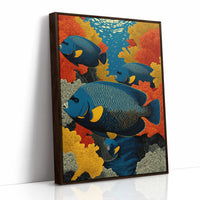 Angelfish Among the Coral