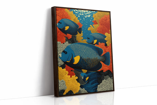 Angelfish Among the Coral