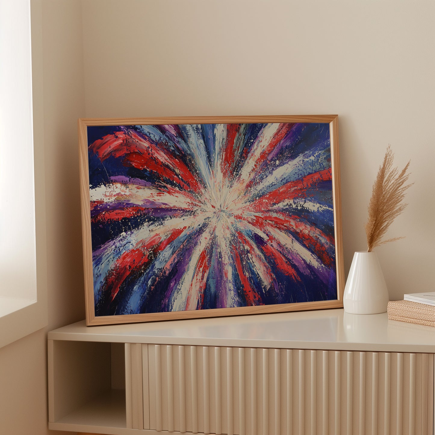 Starburst Symphony In Patriot Colors