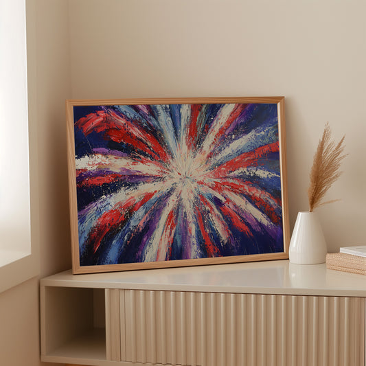 Starburst Symphony In Patriot Colors