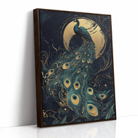Moonlit Majesty in Gilded Plumes
