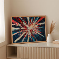 Stars Burst Into Patriotic Light