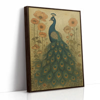 Garden Stillness with a Peacock's Gaze