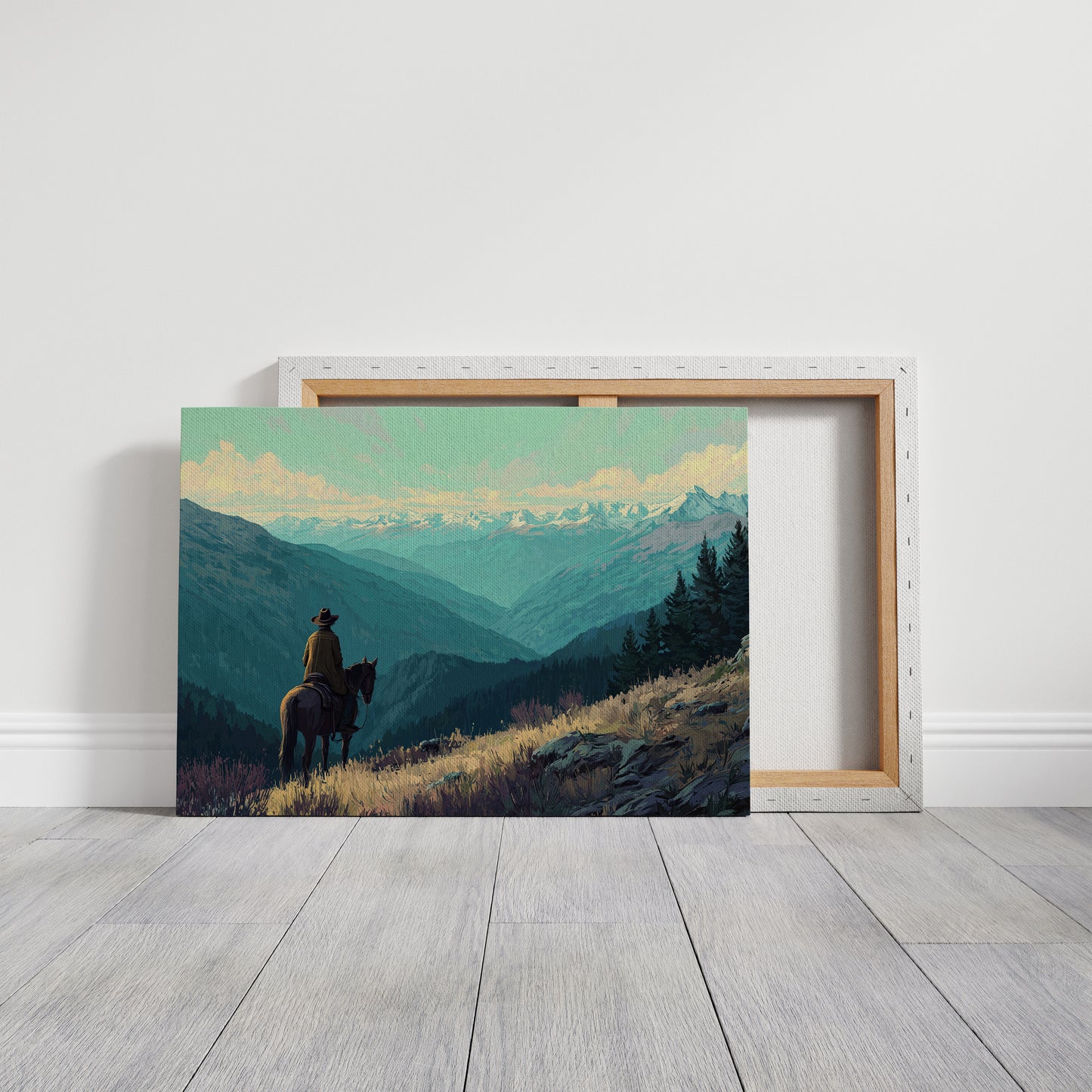 Wilderness Wanderer Contemplates Eternal Peaks