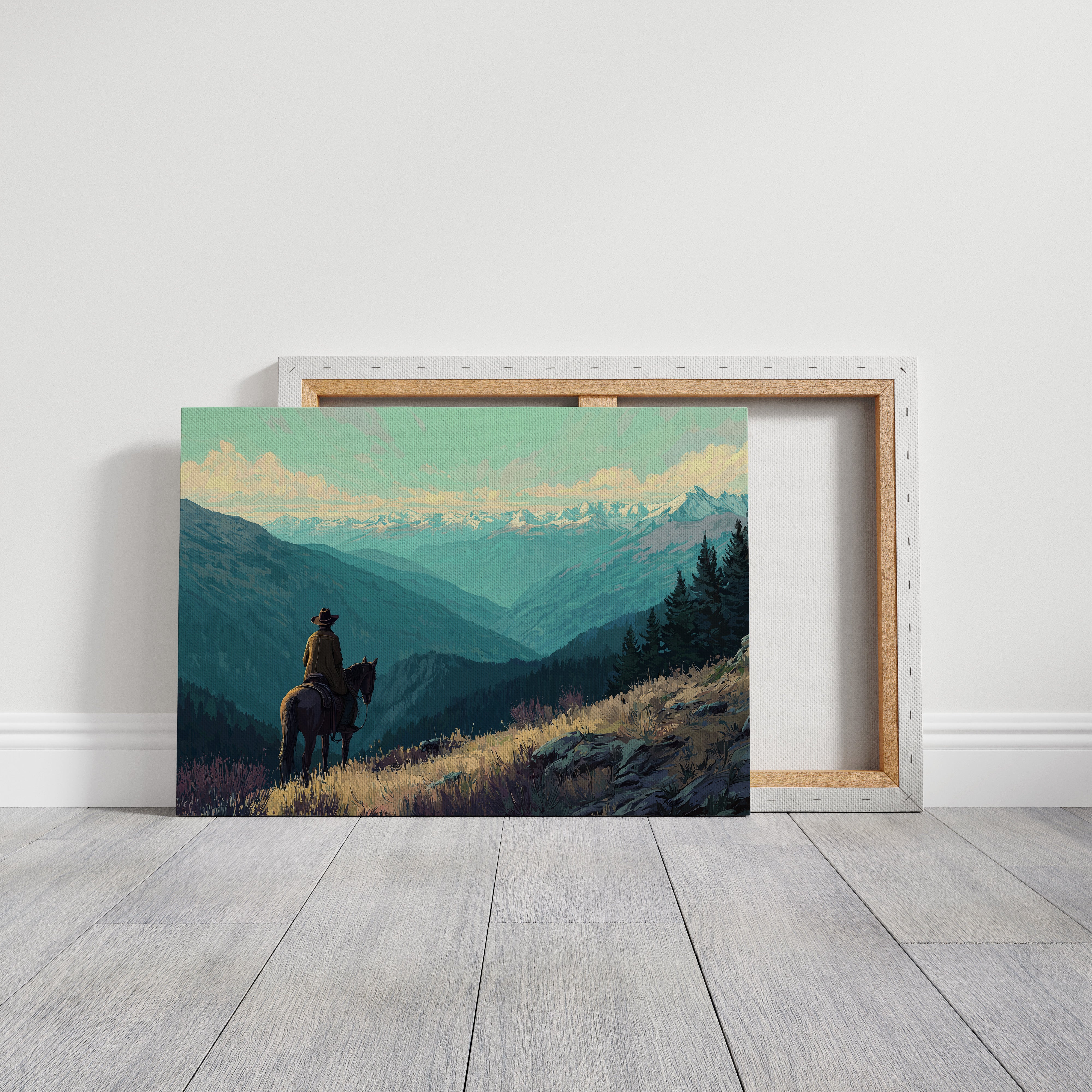 Wilderness Wanderer Contemplates Eternal Peaks