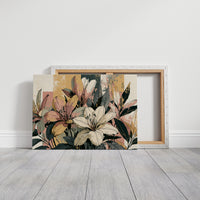 Lily Study, Color Block Botanical