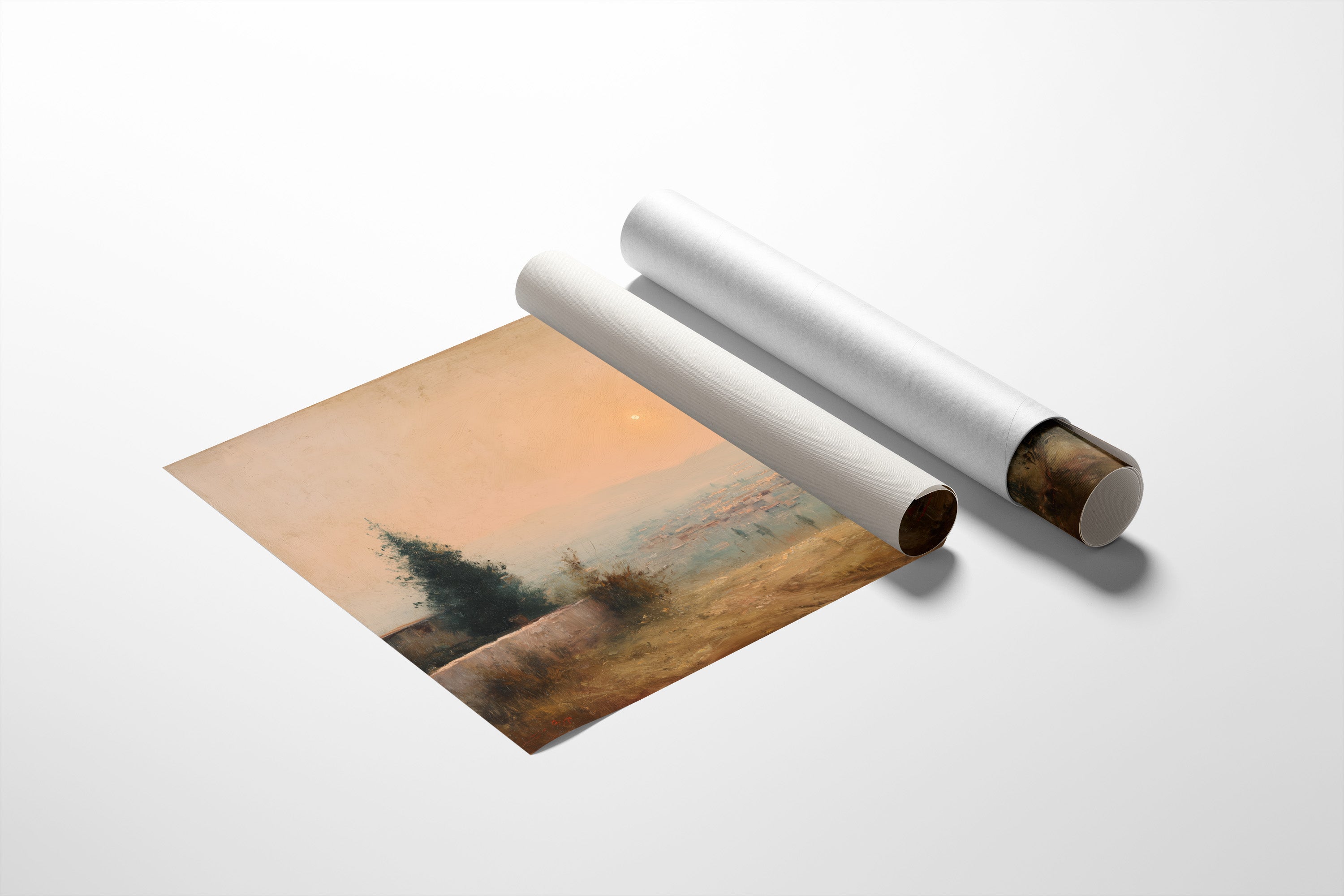 Apricot Haze Crowns Distant Valley