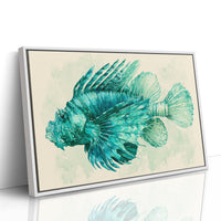 Lionfish in Turquoise Bloom