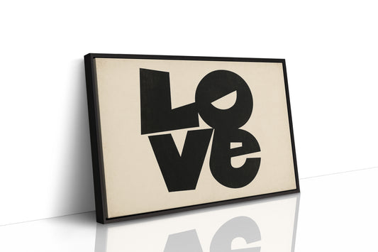 LOVE Modern Block Typography Print