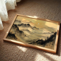 Mountains Rest In Golden Hour