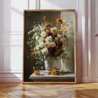 Roses And Dahlias Paint Autumn's Symphony