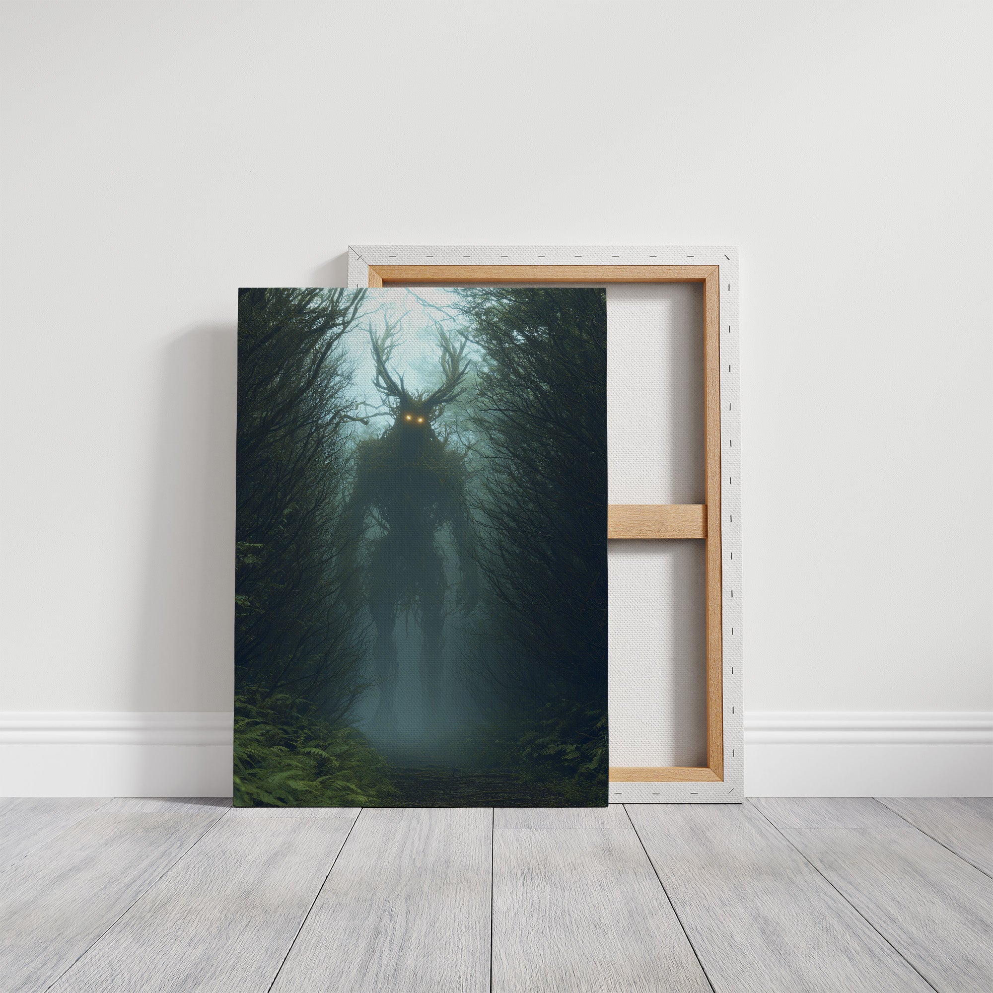 Forest Sentinel With Glowing Eyes