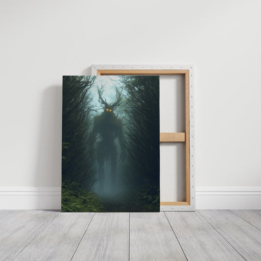 Forest Sentinel With Glowing Eyes