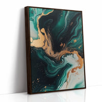 Emerald Flame and Gilded Flow