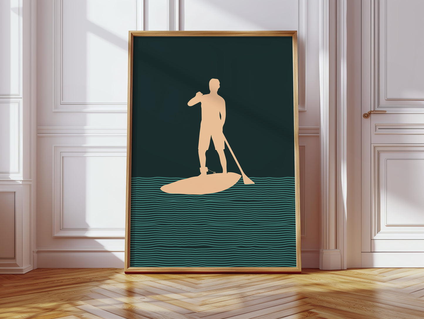 Paddle Through Evening's Gentle Lines
