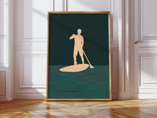 Paddle Through Evening's Gentle Lines