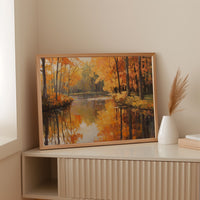 Autumn River Holds Golden Stories
