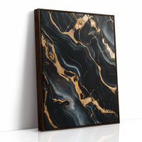 Black Marble Blaze with Liquid Gold