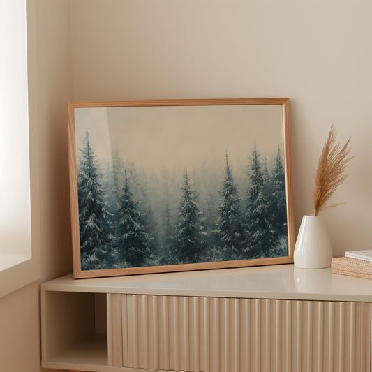 Winter Pines Hold Morning Secrets