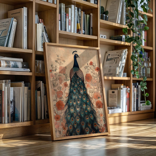 Antique Elegance with Scarlet Bloom